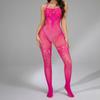 Sexy lingerie red seductive sexy see-through tights stockings suspenders neck onesie