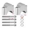 Pivoting Motorcycle Bar Clamps Raised Handlebar Handle Bar Risers for 7/8" 22mm