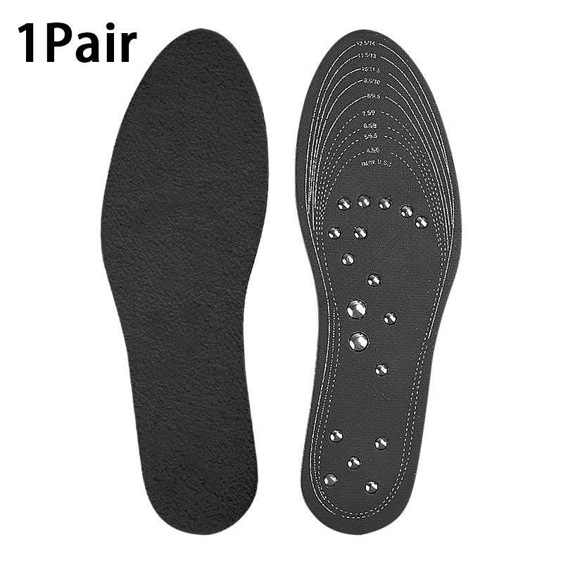 1 Pair Magnetic Therapy Massage Insole Foot Acupoint Massage Insoles Memory Foam Sole Men's Women's Leg Fatigue Relief Insole
