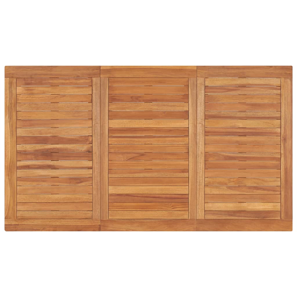 5 Piece Garden Dining Set Solid Teak Wood