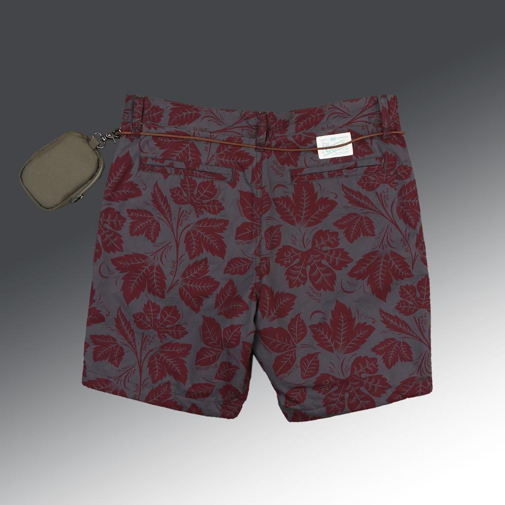 SECOND CORNER 2C Men'S Camper/Hunter Graphic Winter Padded Shorts + Waist Belt/Pouch Neymar