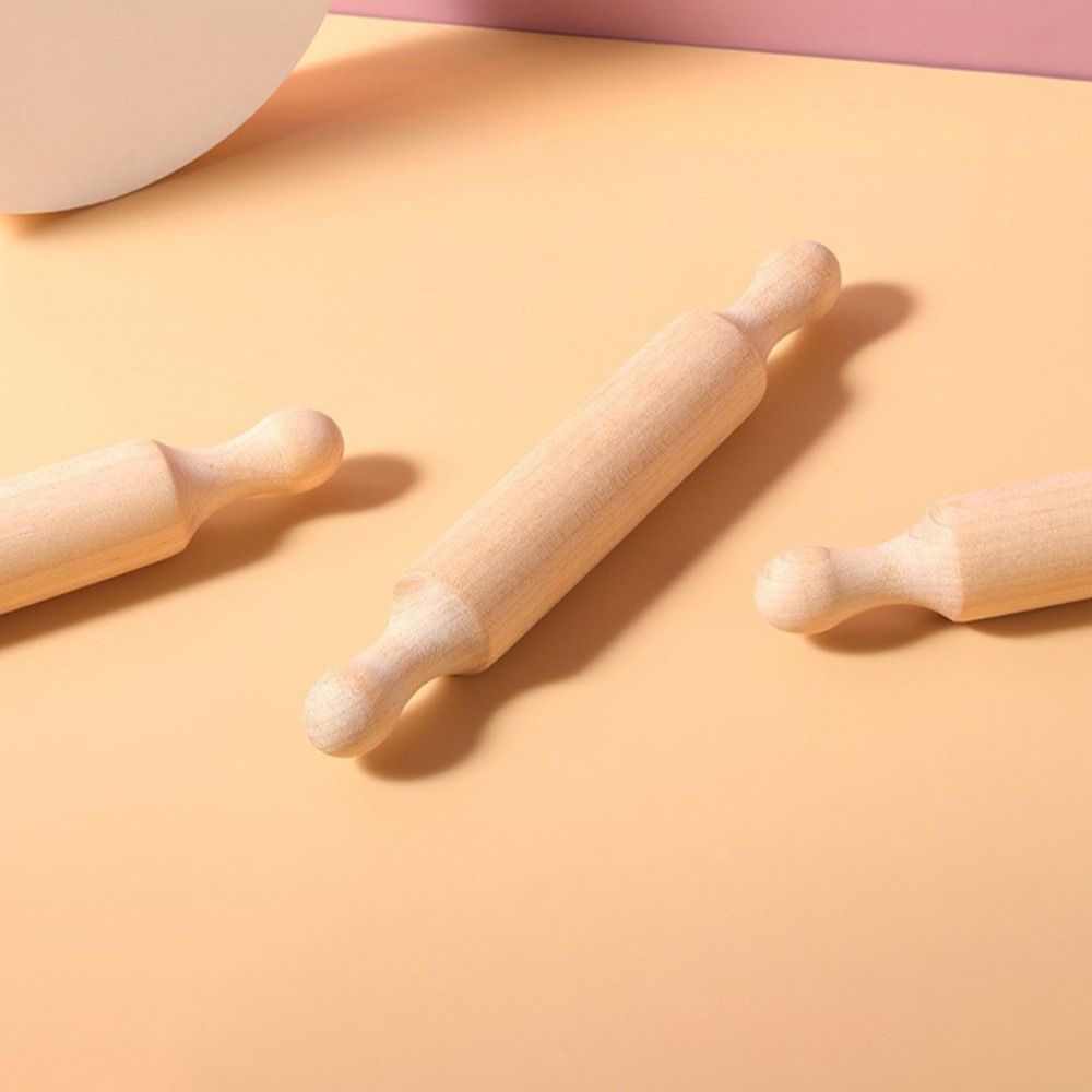 Mini Rolling Pin Toy Wood Children's Rolling Pin Pastry Tools Dough Roller Pin  Crafting