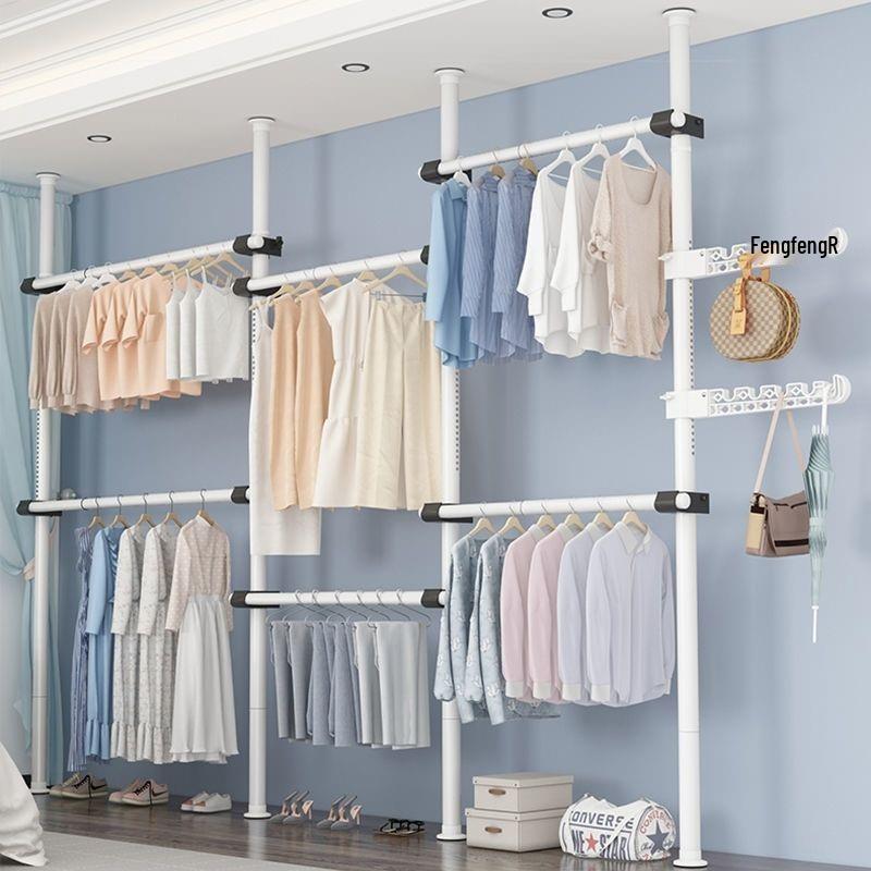 Wäscheständer und Aufhängeleiste für Balkon oder Schlafzimmer – Kein Bohren erforderlich.