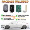 ABUDU fit for 2018-2022 Honda 10th Gen Accord Smart Key Remote Key Fob 433MHz 4A Chip 4 +1 Buttons FCC ID: CWTWB1G0090