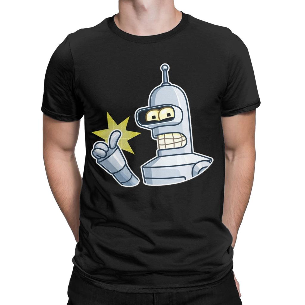 Futurama Cartoon Strip Print T-shirts voor Mannen Vrouwen 100% Katoen T-shirt Kleding