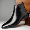 Neue Herrenstiefel Klassische Chelsea Boots Luxus High Top Lederstiefel Mode Lässige Stiefeletten Herren Dress Boot