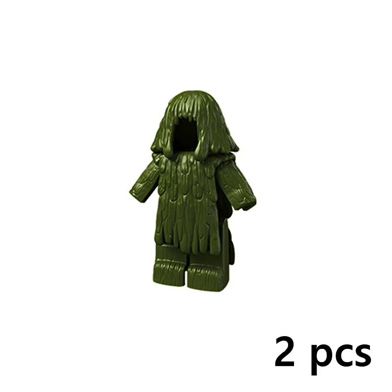 DIY Accessories Swat Weapon Soldier Guns Fence Ghillie Suits bricks WW2 Army MOC Parts Building Block Military Scene Series Toy