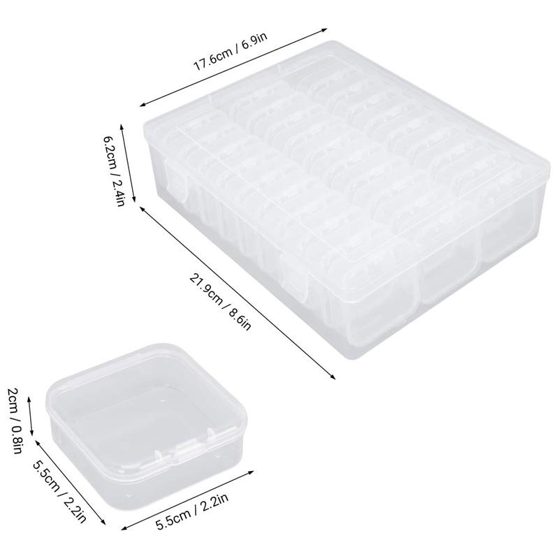 Gör-det-själv Diamantmålning Broderi Förvaringslåda, Nagellack Smycken Mosaik Förvaringsbehållare, Multifunktionell Förvaringslåda