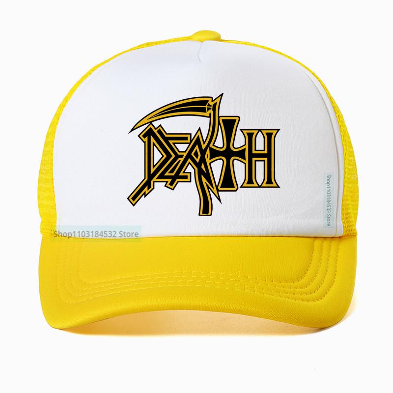 Death Metal Band Mesh Baseball Cap Fashion Rock Enthusiast Fan Hat Summer Unisex Breathable trucker hat