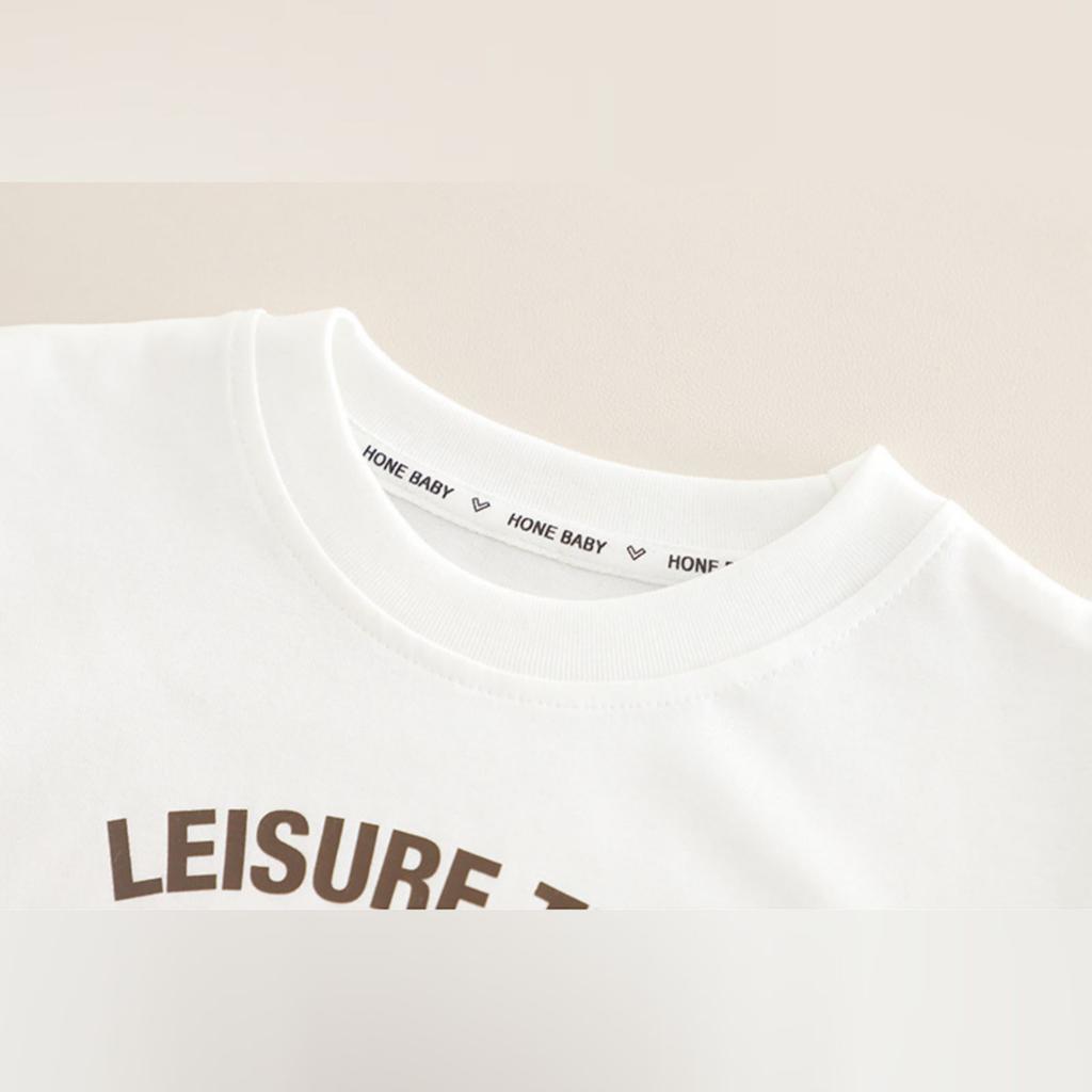 Kids Casual Long-Sleeve Set, Comfortable Daily Wear Outfits