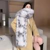 Thickened Original Design Retrostuffed Lazy Winterheattech Scarf Fashionableeasiest for Match Scarf Women's Scarves