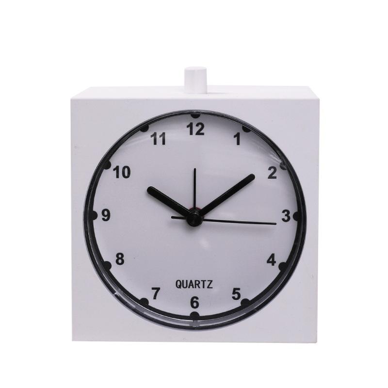 Simple Alarm Clock Bedside Clock with Night Light Silent Movement Scanning Clock Nordic Style Small Alarm Clock