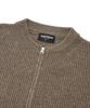 Saintpain Sp Wool 2-Way Zip-Up Knit Jacket - Brown
