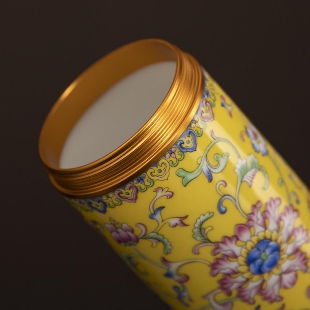 Mini Tea Packaging Box Flower Green Tea Canister Empty Tea Tin Can  Loose Leaf Tea Storage