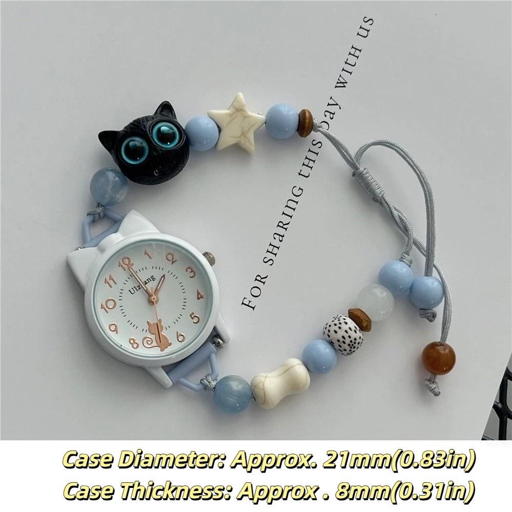 Verstellbares Armbanduhr Perlenarmbanduhren Neue Quarzuhr Damen Mädchen