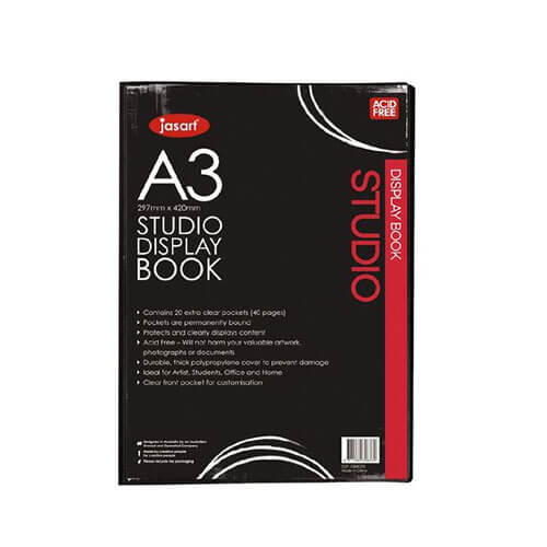 Jasart Display Book Black (20 Pages)
