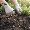 Blomsterbed Dekoration Base Kraftig Jern Havepæl, Trekantet Stabilitet Jordpløk, Rust Kunstig Holder Modstandsdygtig Støttebeslag til Udendørs