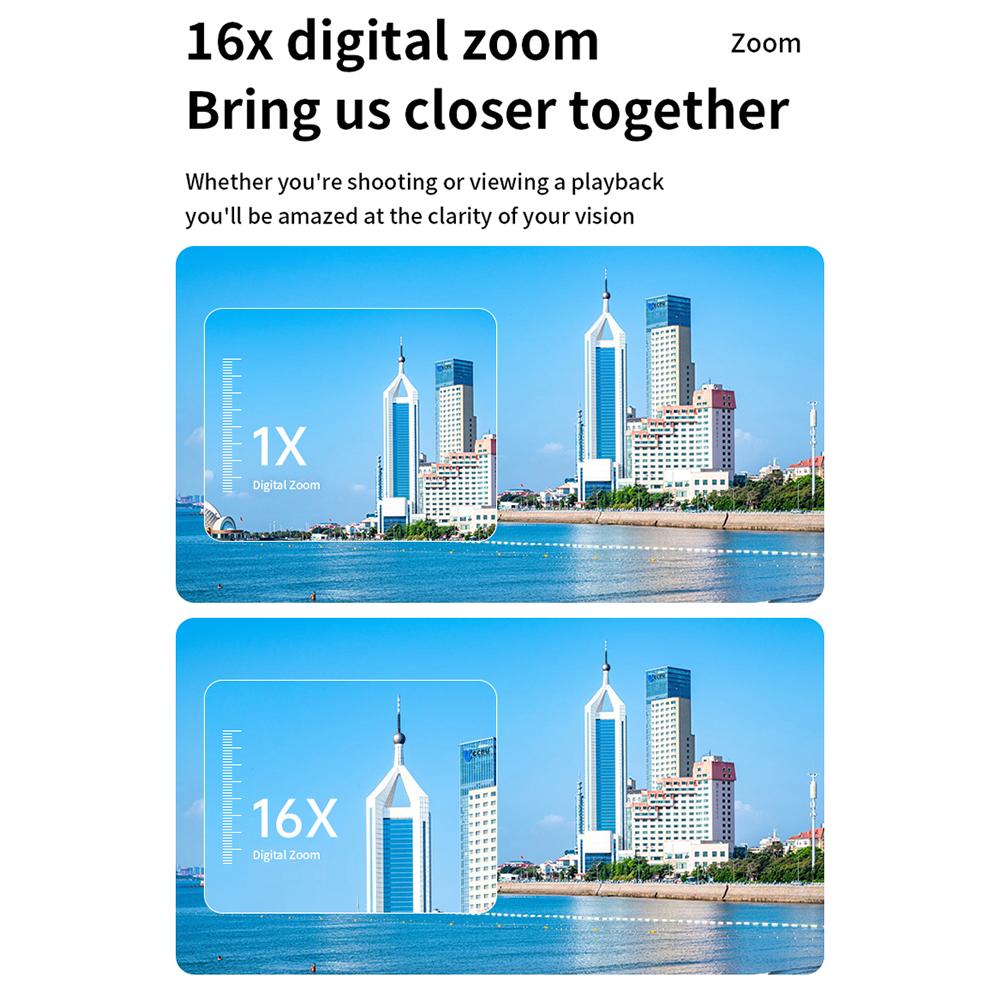 Ψηφιακή κάμερα 4K Ψηφιακή βιντεοκάμερα 48MP Φωτογραφία 2,8 ιντσών Οθόνη 16X Ψηφιακό ζουμ AF Αυτόματη εστίαση