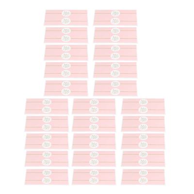 25pcs Water Bottle Stickers THANK YOU Pink DIY Decorative Waterproof Paper Bottle Labels Personalized