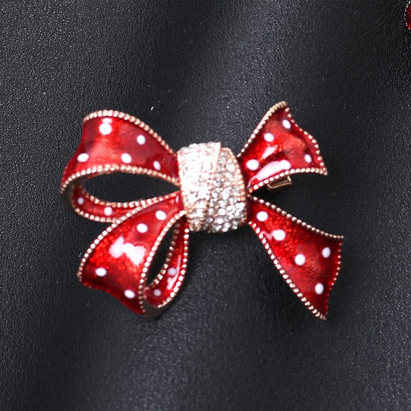 

Шелковая брошь-пряжка для шарфа с бантом в виде капли масла, двойного назначения, высококачественные аксессуары для пиджака с бриллиантами, корсаж для женщины