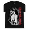 Men'S D Death N Note Goat Crew Anime T Shirt Iconic Logo Small Size Casual Round Neck Machine Washable All Season Wear for Music Fans Daily Outfits