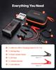 VEVOR Jump Starter with Air Compressor 1600A Peak Car Battery Jump Box, Portable for 6.0L Gas / 3.0L Diesel, 150 PSI Auto-Shutoff Tire Inflator