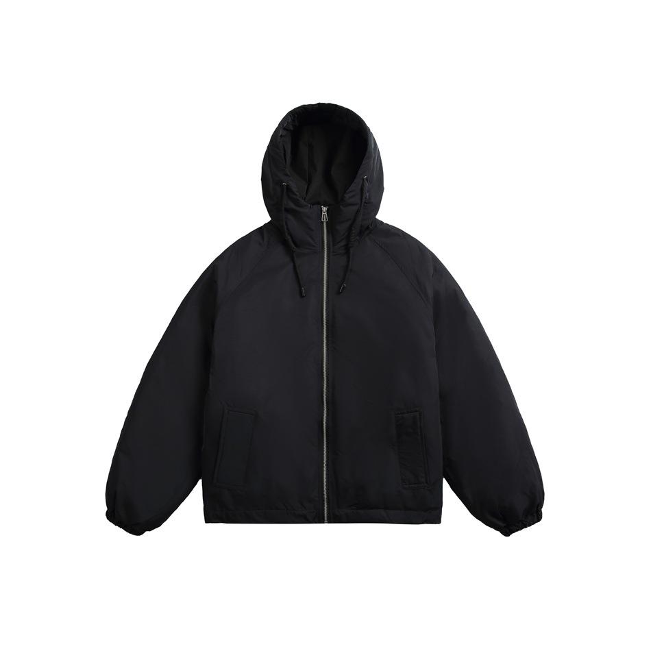 

Men s Winter Warm Thick Cotton Hooded Jacket MY40041 Double Extra Large чорний