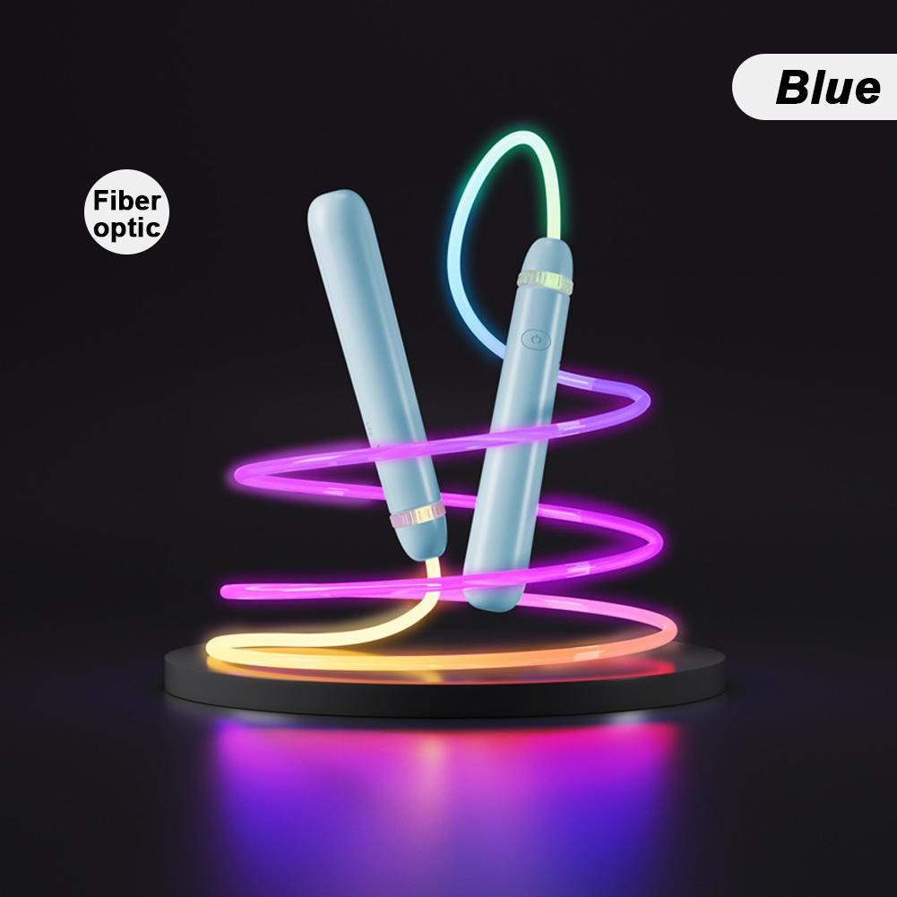 Children's Colorful Luminous Skipping Rope Type-C Rechargeable Long-Lasting Color-Changing Skipping Rope Portable Fitness Equipment