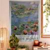 Claude Monet Abstrakcyjny Gobelin Anime do Zawieszenia Tarot Hippie Dywaniki Ścienne Dekoracja Domu Akademika