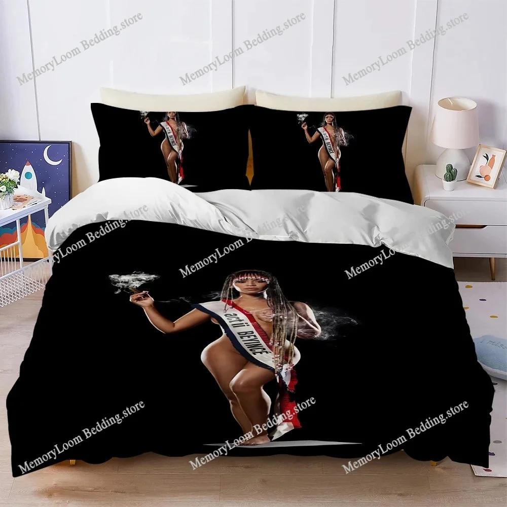 Singer Beyonce Cowboy Carter Duvet Cover Set Style Bedding Soft Laundry Cotton Bed Four Seasons Student Dormitory Home Textile96