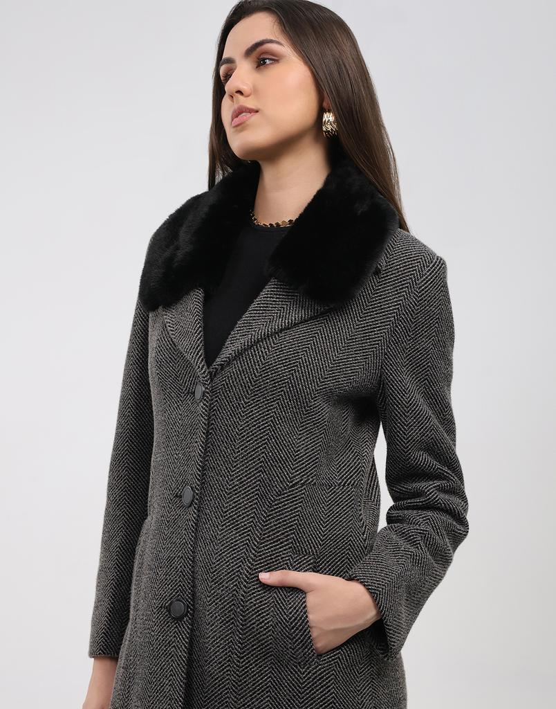 Monte Carlo Women's Collar Full Sleeve Coat