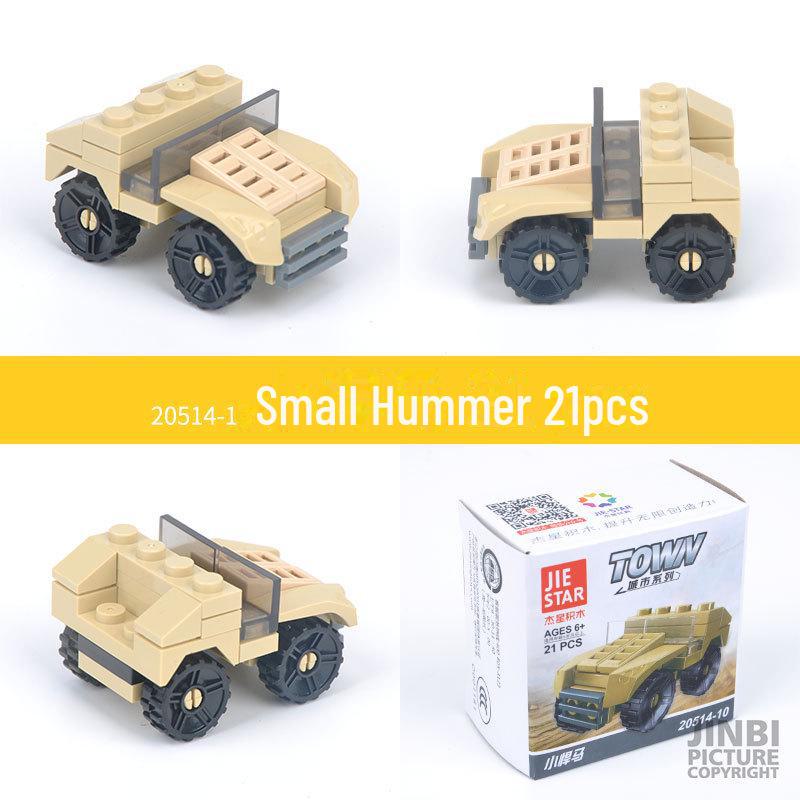 DIY Children's Building Blocks: Military, Construction, Aircraft & Fire Truck Set