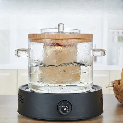 Pot nid d'oiseau en verre, tasse à cuire à la vapeur étanche, tasse à mijoter, marmite, pour bébé à la maison avec couvercle, soupe, bouillie, pot d'aliments complémentaires, pot de santé