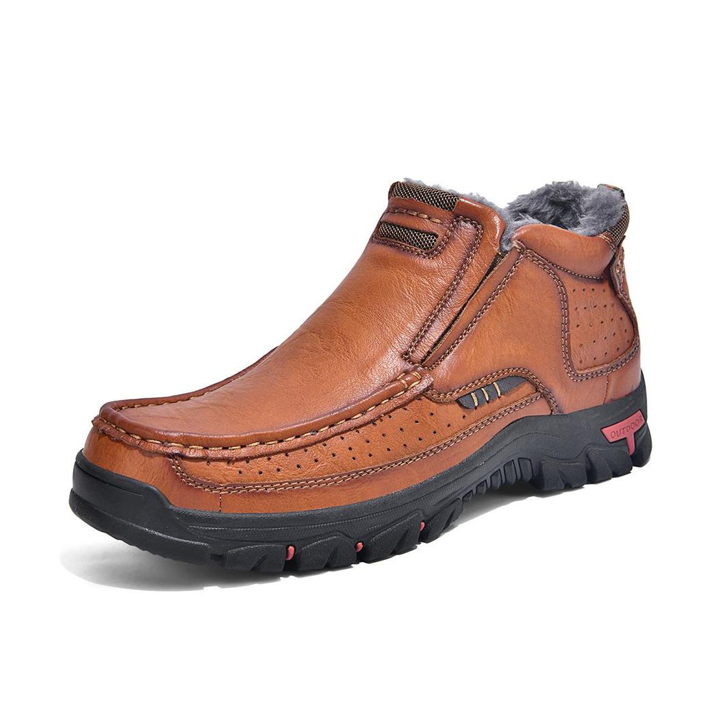 2025 Men's Large Size Outdoor Martin Leather Boots - Casual Short Style
