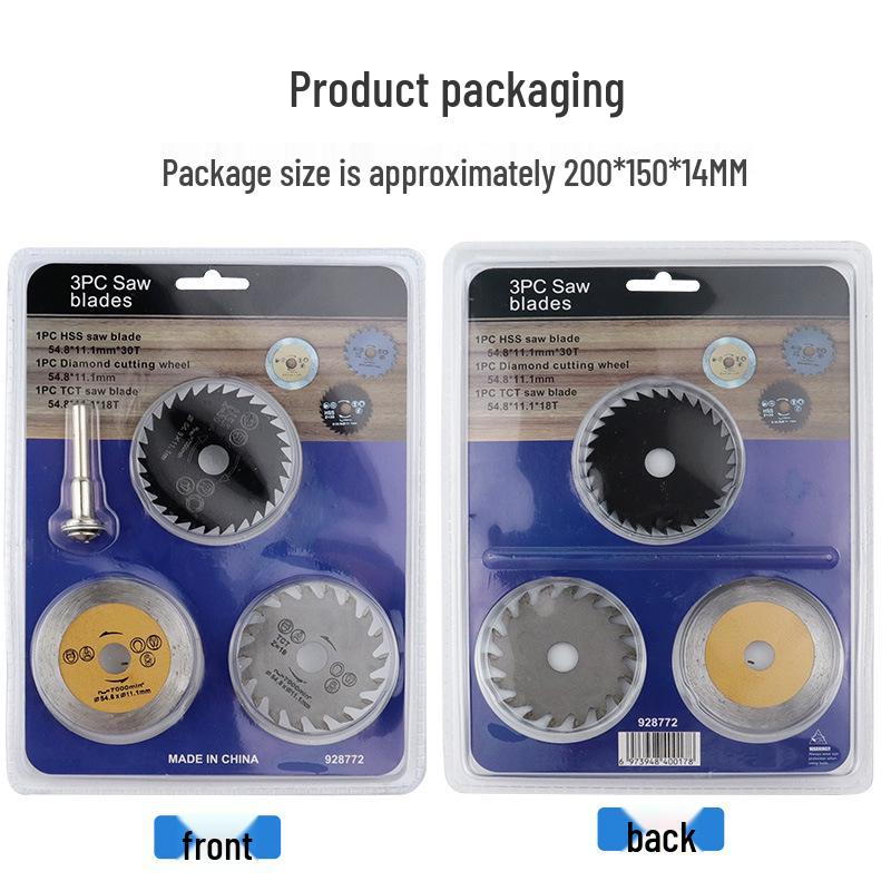 High-Speed Steel Circular Saw Blade for Wood, Metal & Plastic - Electric Grinder & Drill Accessory