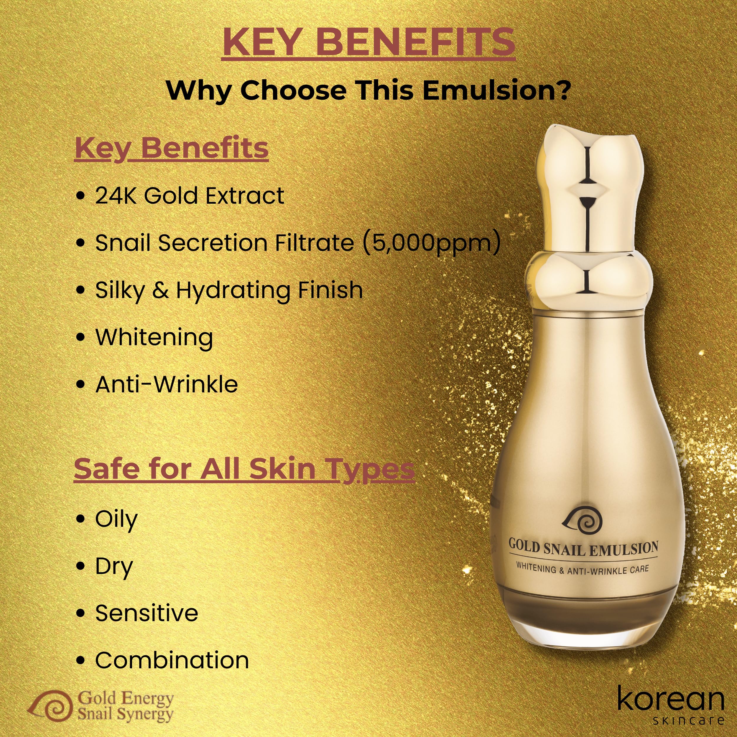 Gold Energy Snail Synergy Moisturizer Emulsion
