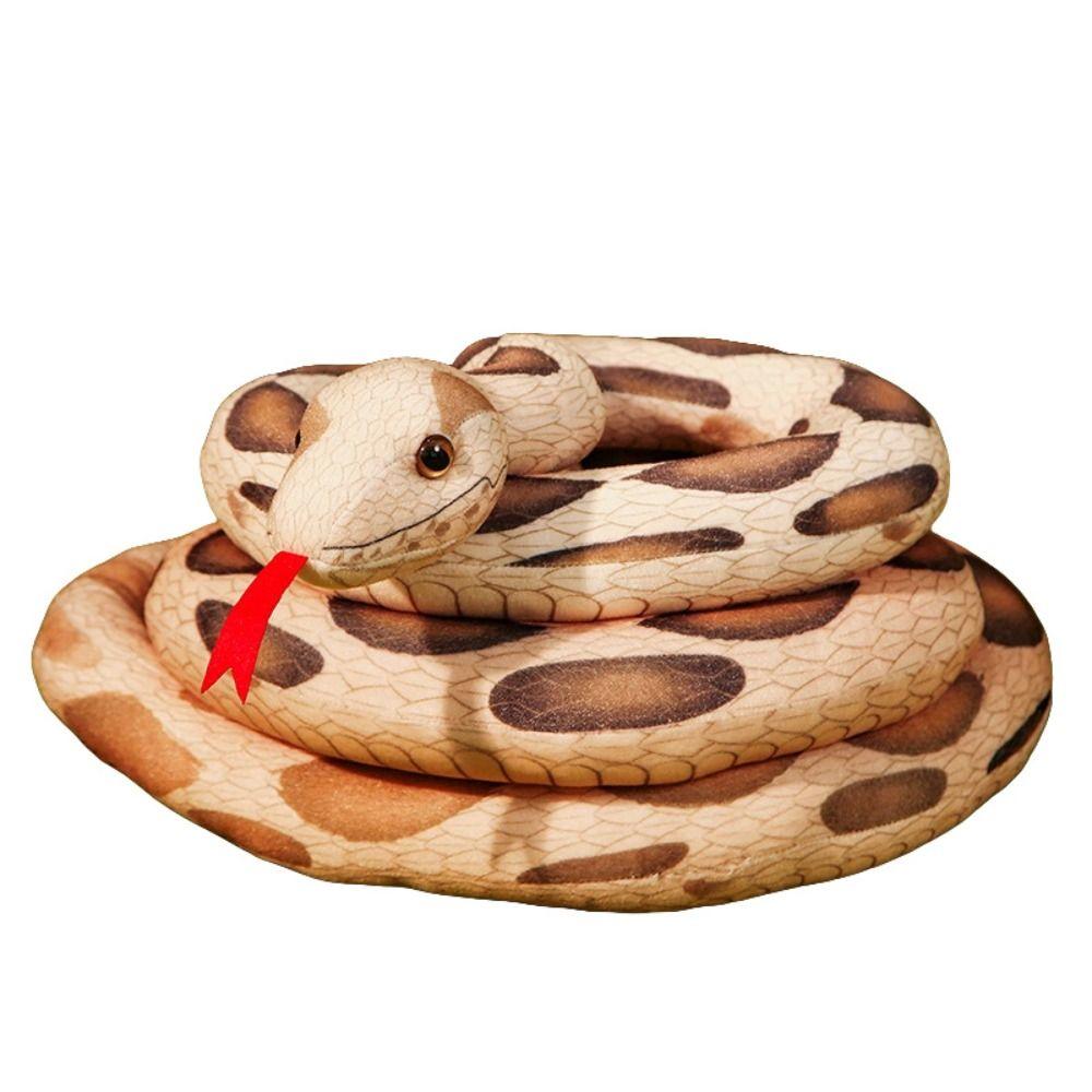 Green/Red Snake Plushie Doll Soft Stuffed Wild Animal Simulation Snakes Plush Toy Home Decor