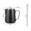 12/350ml Milk Frothing Pitcher Espresso Coffee Steaming Decorative Art Pen Stainless Steel