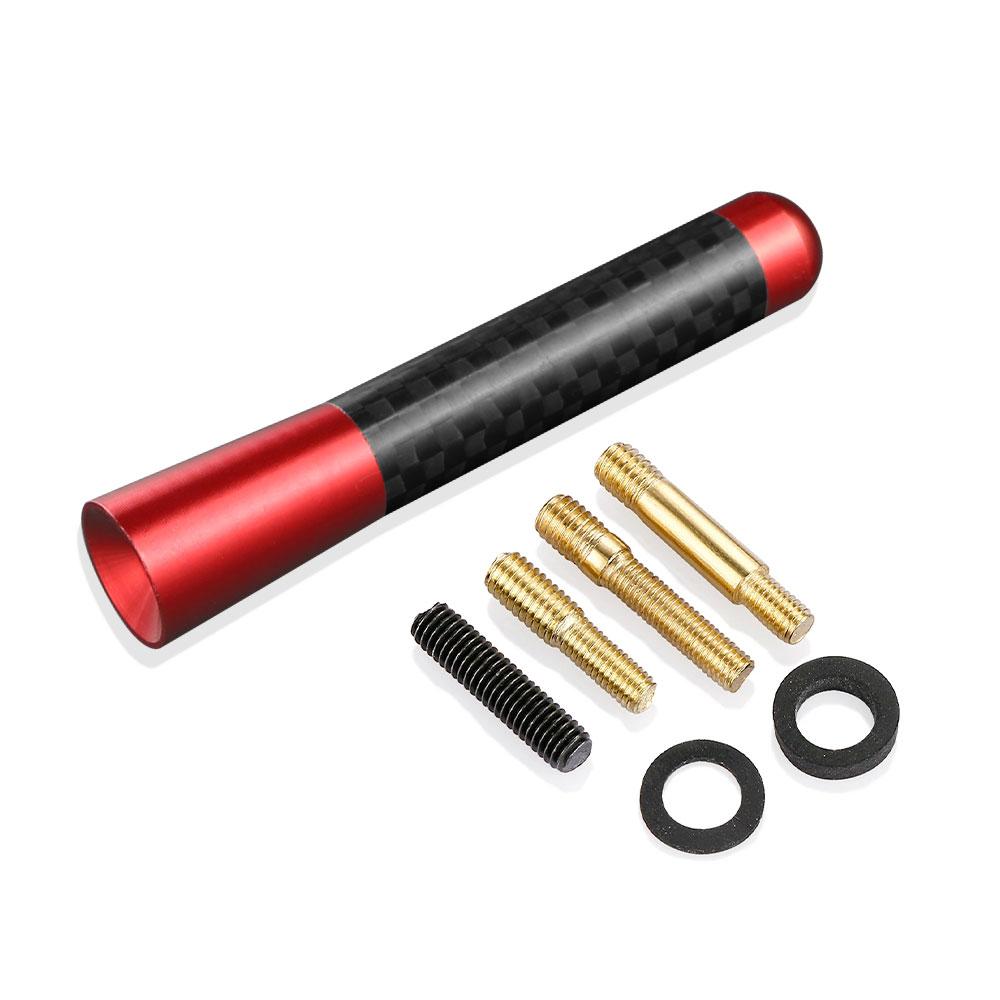 8CM Stubby Mast Carbon Fiber Radio Antenna Aerial Enhanced Signal Antenna Auto Accessories For Smart Fortwo Forfour 453 451 450