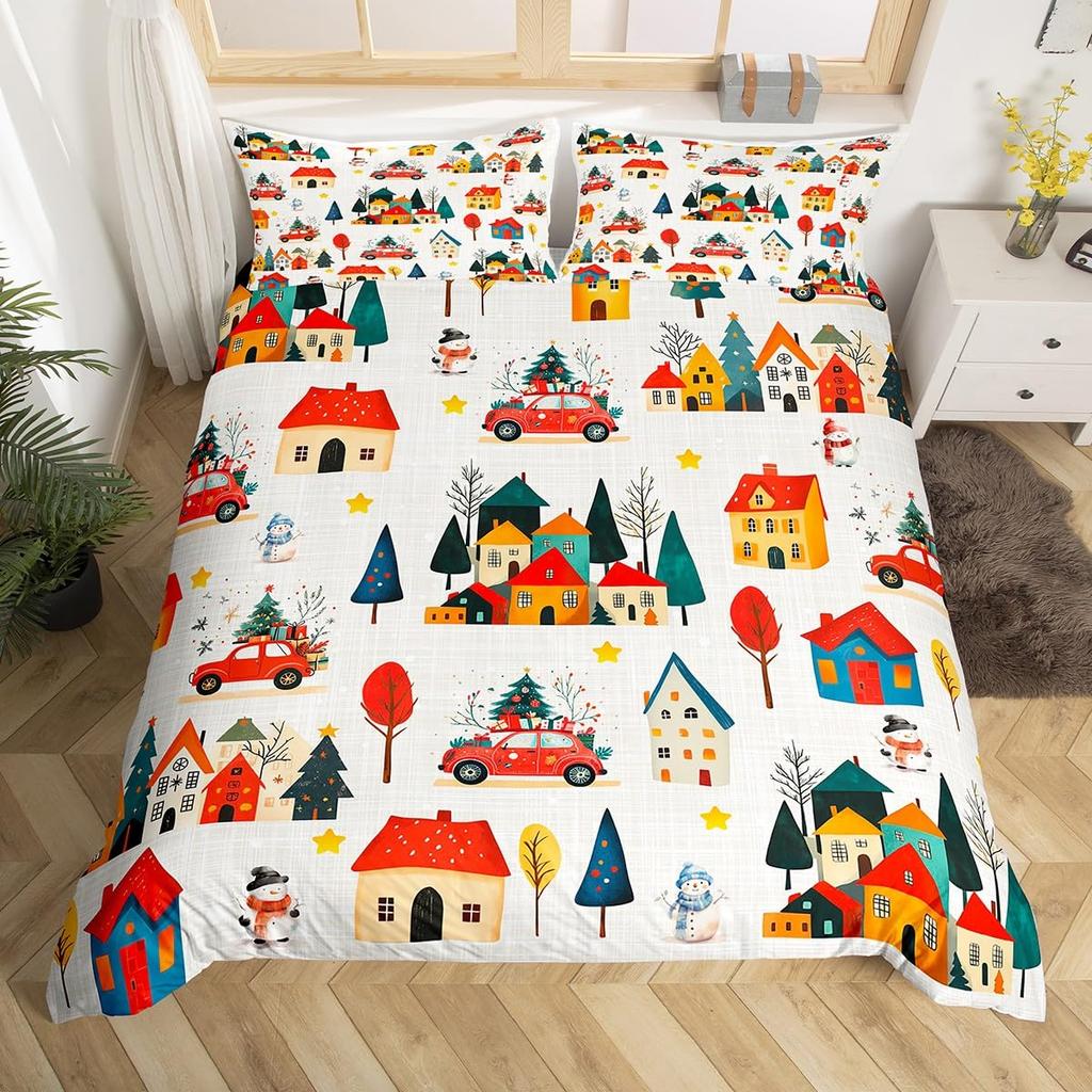 Buildings Duvet Covers For Kids Teens Adults Quilt Cover Sets Lightweight Down Room Decor 2 Pillowcases 1 Duvet Cover No Quilt