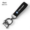 Valve Stems Caps Leather Car Keychain Key Chain Rings Metal Leather For For VW Volkswagen Golf Polo Passat Touran Jetta Car-Styl WR0