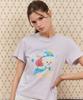 KIRSH Mellow Graphic Standard Fit T-Shirt [Light Lavender]