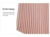 Women's Plus Size Chiffon Pleated A-Line Skirt - Summer Korean Style, High Waist, Medium to Long Length