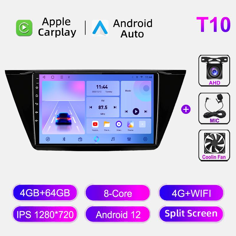Android Auto WIFI 4G Carplay For Volkswagen Touran 2016-2018 Car Radio Stereo Multimedia Video Player GPS Navigation DSP No 2din