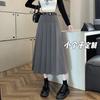111 small pleated skirt medium and long women's high waist A word hip wrap xs show high college style suit skirt spring and autumn