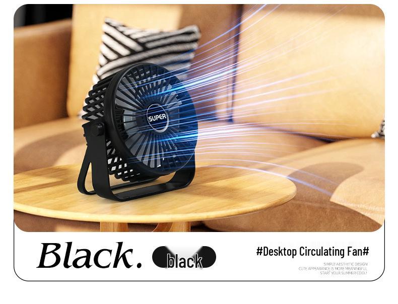 2026 Ultra-Quiet Mini Portable Desktop Fan for Office and Dorm
