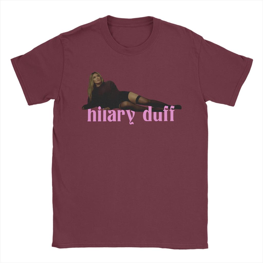 Hilary Duff The Girl Has Luck Unisex T Shirt Novelty Tee Shirt Short Sleeve Crewneck TShirts Pure Cotton New Arrival Tops