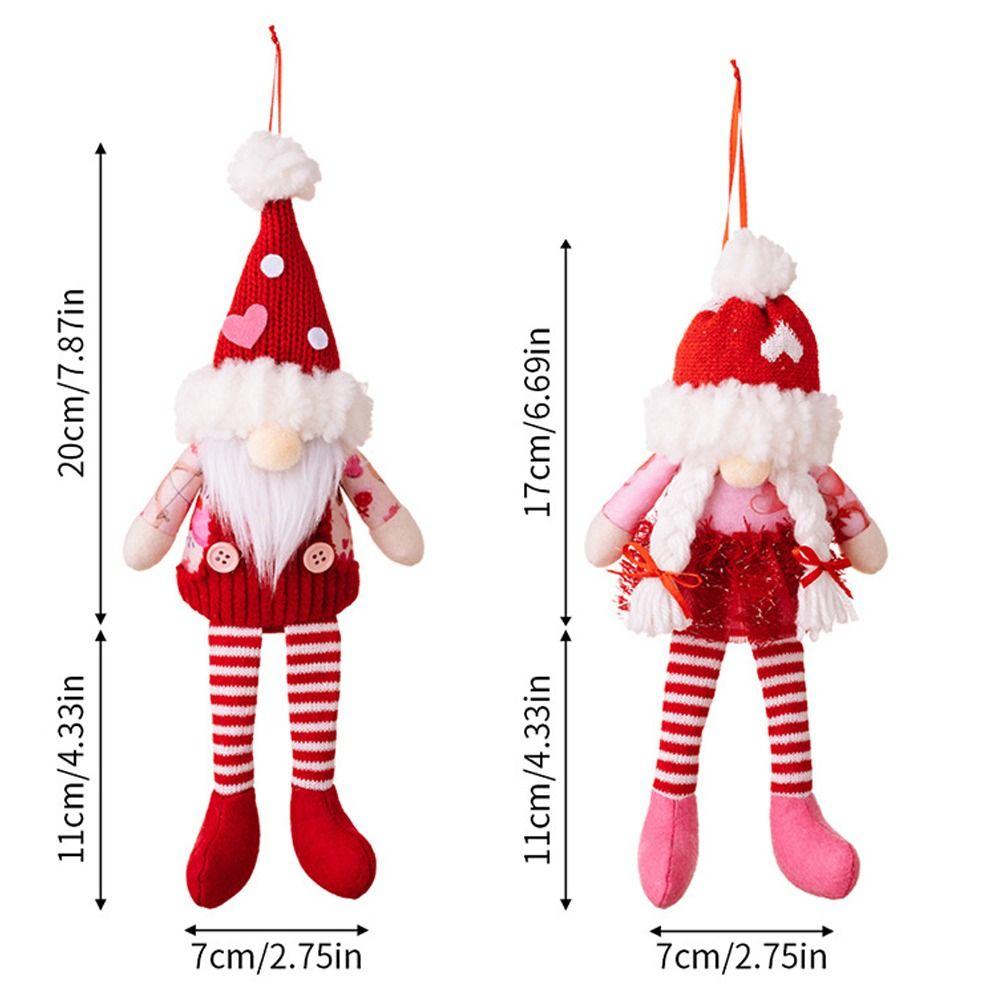 Knitting Valentine's Day Gnome Doll Cute Gnome Hanging Ornaments  Party Favor
