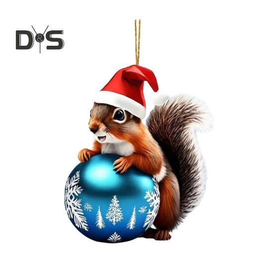 

Милая подвеска в виде белки, автомобильная подвеска с шнурком, легко подвешивается, универсальный брелок для сумки, украшение Squirrel