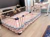European Single Strand 5cm Cable Knit Baby Bed Bumper - Handmade Anti-Collision & Anti-Fall Decoration